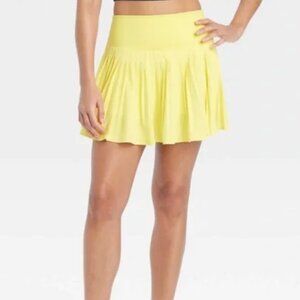 All In Motion Micro Pleated Skort Lemon Yellow